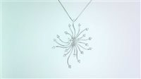 Collana Donna Oro Donna in Oro bianco Diamante 0.30 Ct KP4003 - KP4003